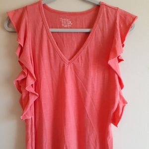 TIME & TRU size M coral top